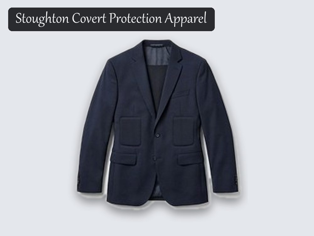 Stab-resistant blazer, navy, unlined