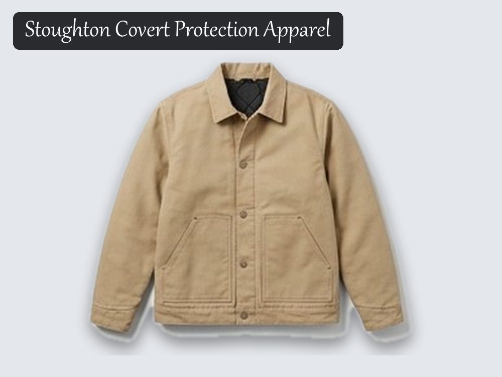 Stab-resistant canvas jacket, tan