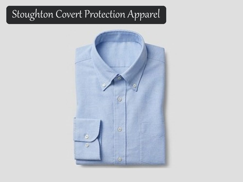 Stab-resistant shirt, light blue button-down